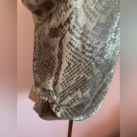 Fun Sequin Snake Print Top - Picture 5 of 9